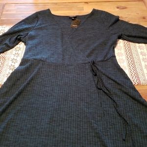 Faux Wrap Dress